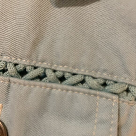 ALFRED DUNNER. Size 10P. Cotton Long Sleeve Cuffed Snap Front Jacket. B88. - Picture 7 of 9